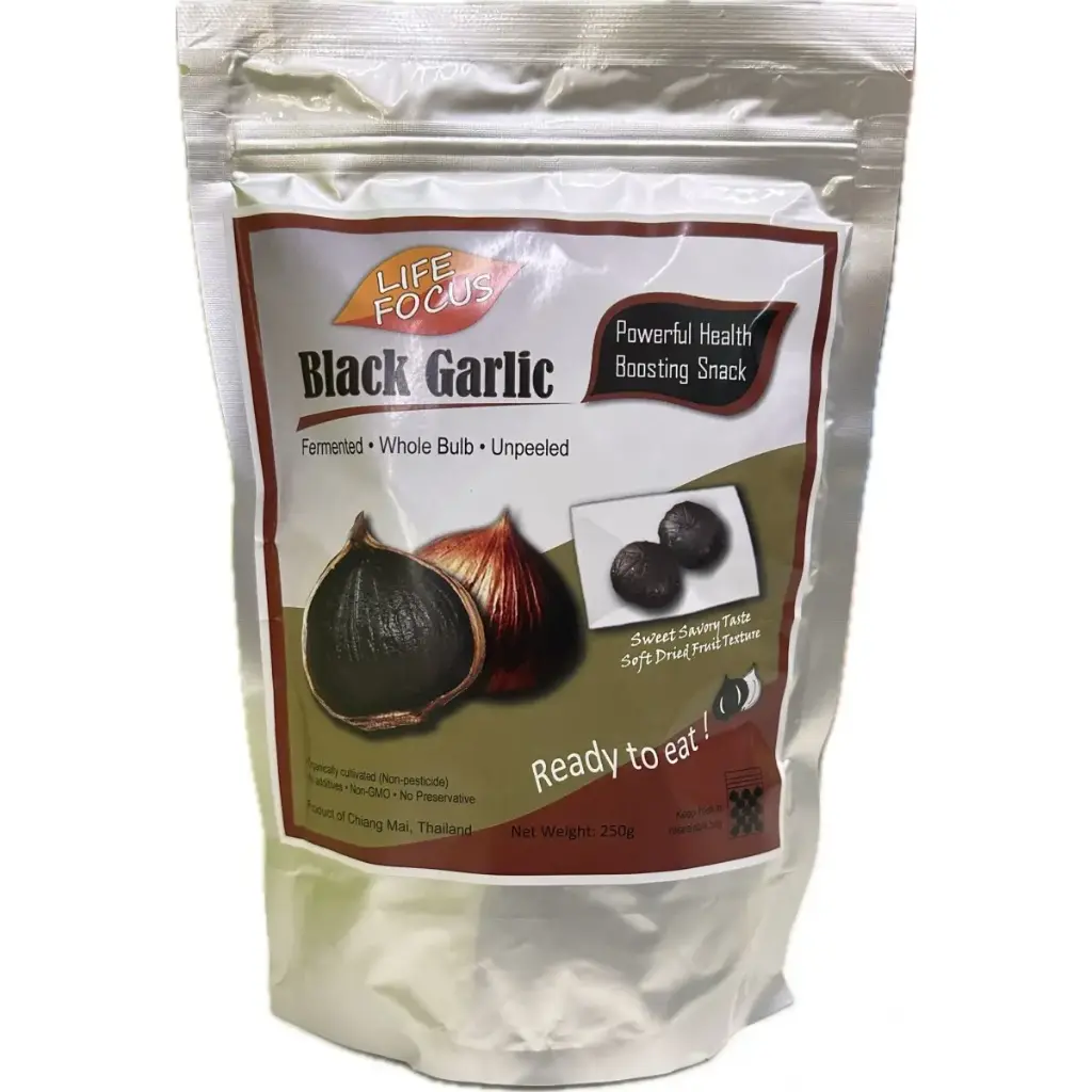 BLACK GARLIC (250g) Organically Cultivated (1 packet)
